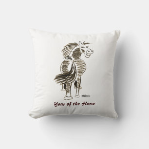 Cojín Decorativo Caballo de Invierno ¡Buena Suerte!