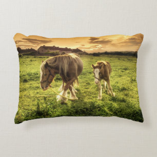 Cojín Decorativo Caballo de la madre y del potro