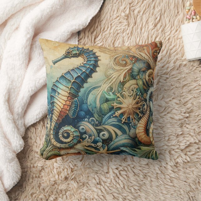 Cojín Decorativo Caballo de mar 4 (Manta)