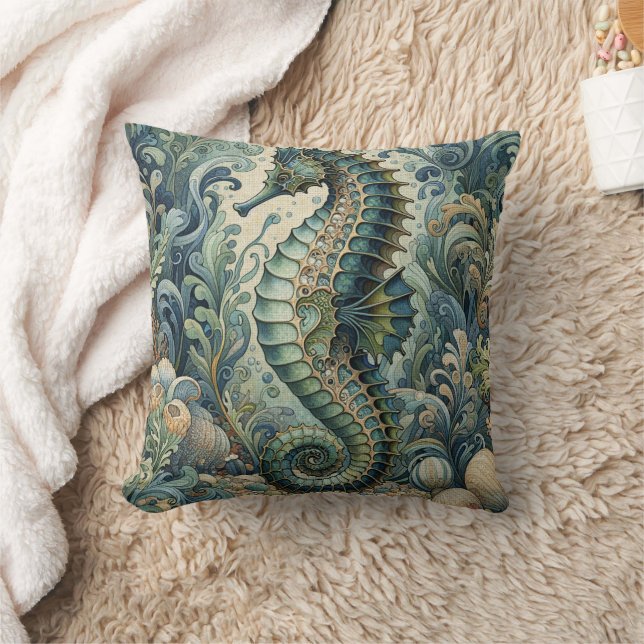 Cojín Decorativo Caballo de mar 5 (Manta)