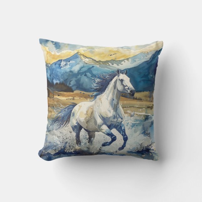 Cojín Decorativo Caballo de Montaña (Anverso)