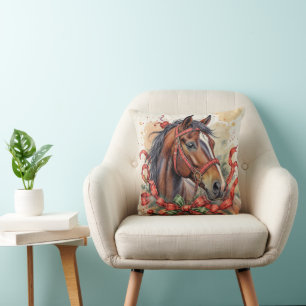 Cojín Decorativo Caballo de navidades