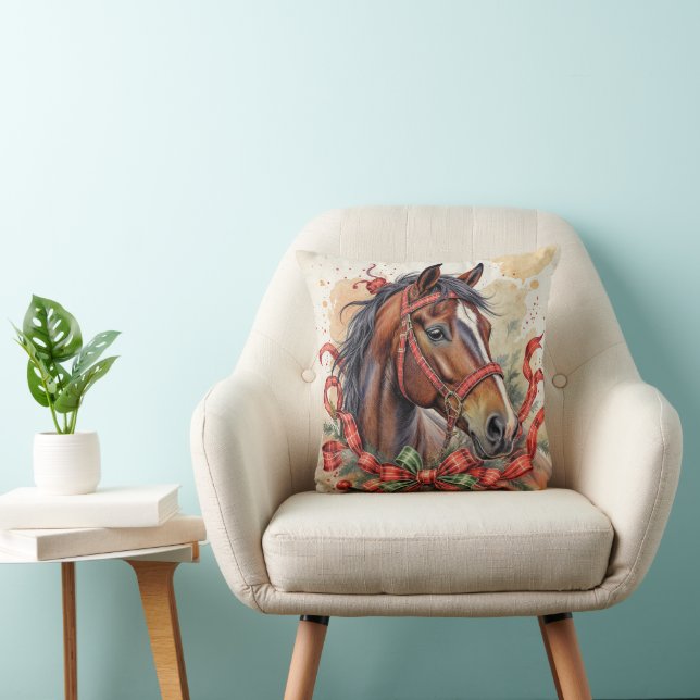 Cojín Decorativo Caballo de navidades (Silla)