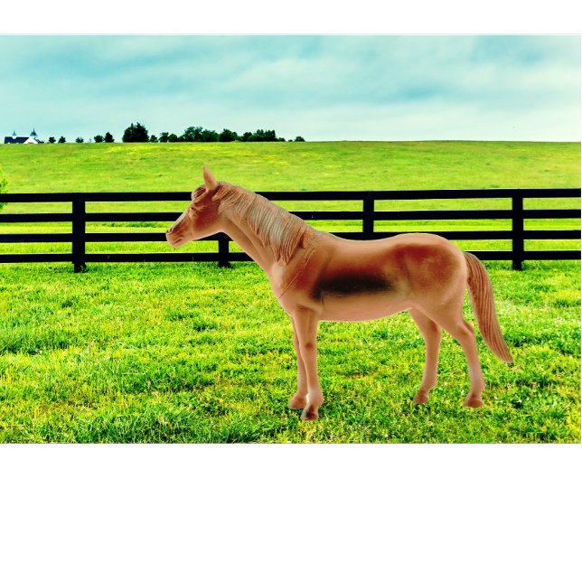 Cojín Decorativo Caballo en la pastura (Subido por el creador)