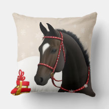 Caballo festivo con tema de Navidad