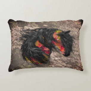 Cojín Decorativo Caballo Frieisian
