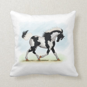 Cojín Decorativo Caballo Piebald Overo Pinto
