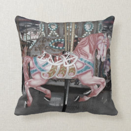 Cojín Decorativo Caballo rosado del carrusel