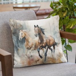 Cojín Decorativo Caballo salvaje occidental