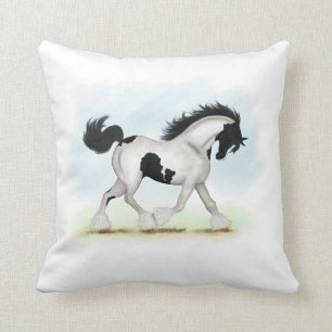 Cojín Decorativo Caballo Tobiano Gypsy Vanner