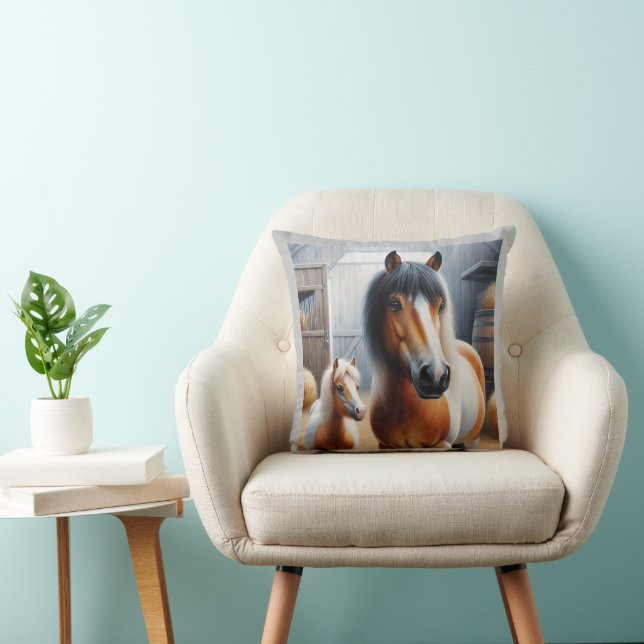 Cojín Decorativo Caballo y Pony0 (Silla)