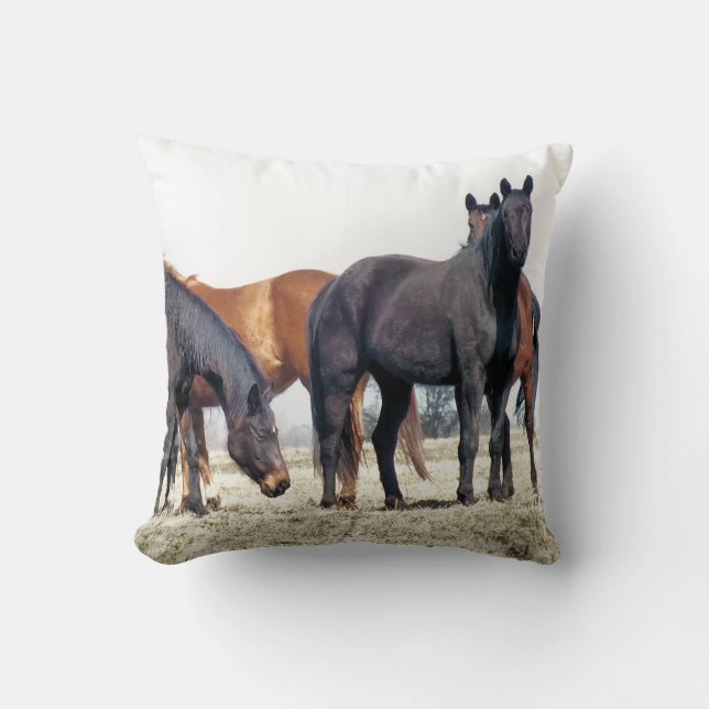 COJÍN DECORATIVO CABALLOS (Anverso)