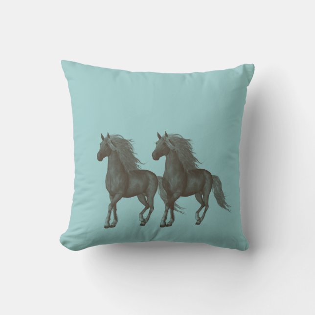 Cojín Decorativo Caballos (Anverso)