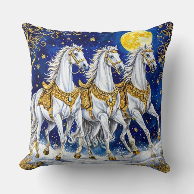 Cojín Decorativo Caballos Adorables (Anverso)