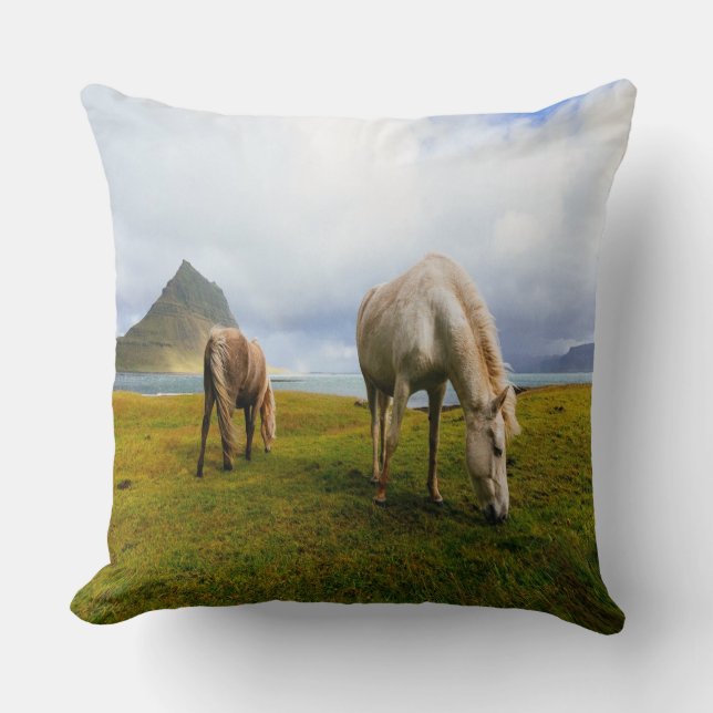 Cojín Decorativo Caballos de afeitar (Anverso)