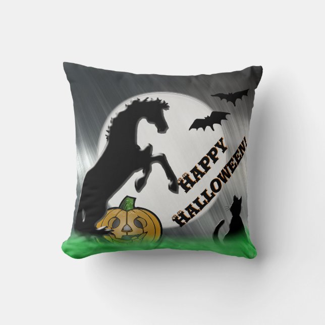 Cojín Decorativo Caballos de Corazón V Halloween (Anverso)