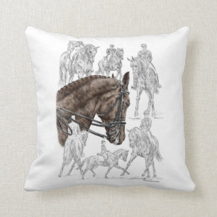 Cojín Decorativo Caballos de Dressage recopilados FEI