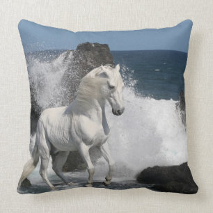 Cojín Decorativo Caballos de la fantasía: Mares meridionales