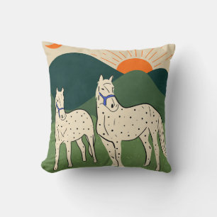 Cojín Decorativo Caballos de la región montañosa