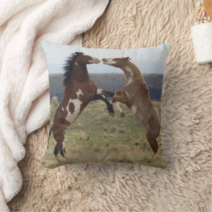 Cojín Decorativo Caballos de pelea, Steens Mountains, Oregon