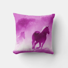 Cojín Decorativo Caballos de rosa mojigata