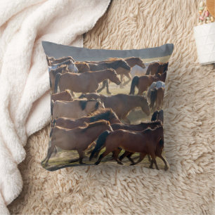 Cojín Decorativo Caballos en el rancho, Mongolia interior, China