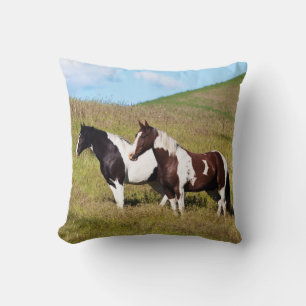 Cojín Decorativo Caballos en la ladera