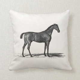 Cojín Decorativo Caballos ingleses de la carrera de caballos de la
