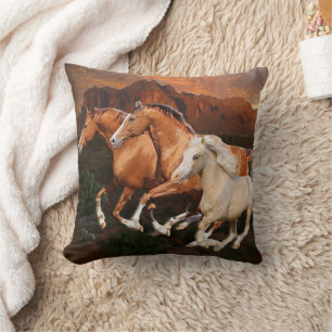 Cojín Decorativo caballos salvajes de Arizona