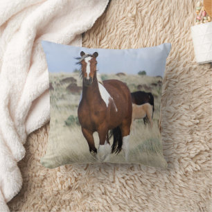 Cojín Decorativo Caballos salvajes, montañas de Steens