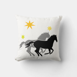 Cojín Decorativo Caballos y estrellas Horses and estrella