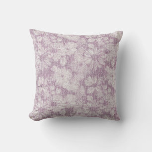 Cojín Decorativo Cabaña de Campo Velvety Lilac Daisy