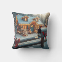 Cabaña de Navidad Acogedora Paisaje Invernal Mágic