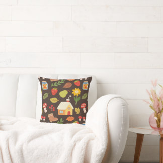 Cojín Decorativo Cabaña en otoño