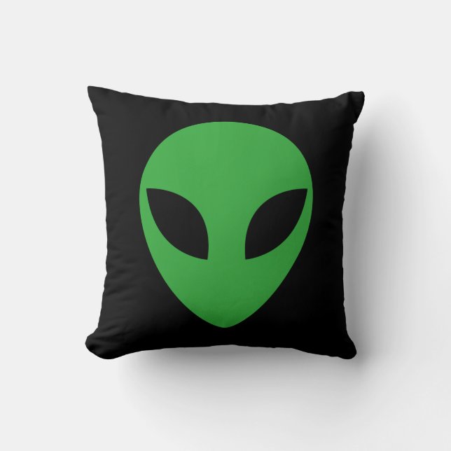 Cojín Decorativo Cabeza Alien (Anverso)