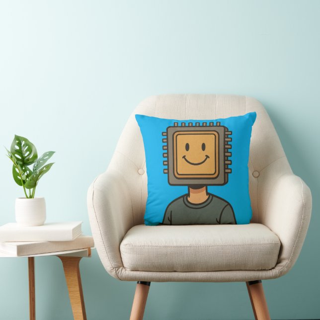 Cojín Decorativo cabeza cpu (Silla)