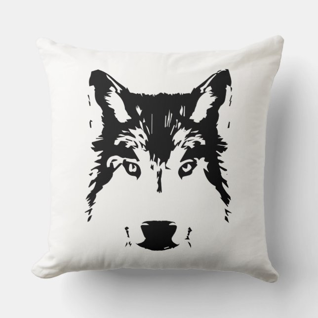 Cojín Decorativo Cabeza de lobo (Anverso)