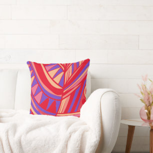 Cojín Decorativo Cabeza de pescado deja Jazz V Naranja Púrpura Rojo