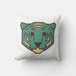 Cojín Decorativo Cabeza de tigre azul