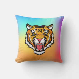 Cojín Decorativo Cabeza de tigre ruidosa-25818