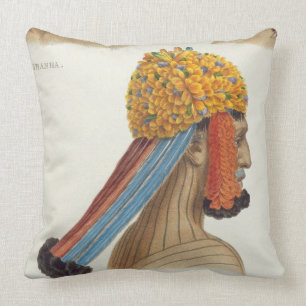 Cojín Decorativo Cabeza de un hombre de la tribu de Mundrucu, de