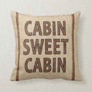 Cojín Decorativo Cabina dulce de la cabina en el saco de la harina