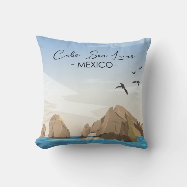 Cojín Decorativo Cabo San Lucas México (Anverso)