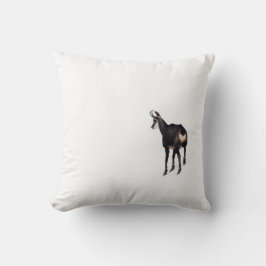 Cojín Decorativo Cabra alpina de montaña Chamois minimalista en la 