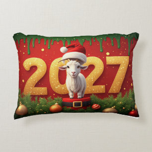 Cojín Decorativo Cabra de Navidad Acogedora Idea de Regalo para las