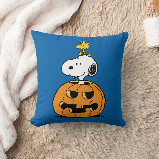 Cojín Decorativo Cacahuetes | Calabaza emergente Snoopy & Woodstock (Manta)