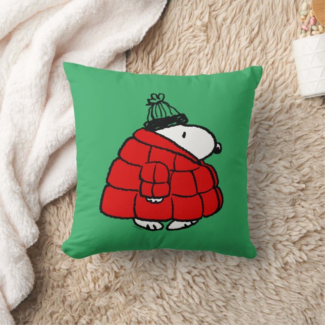 Cojín Decorativo Cacahuetes | Chaqueta Snoopy Red Puffer (Manta)