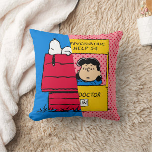 Cojín Decorativo Cacahuetes   Snoopy & Lucy Half & Half
