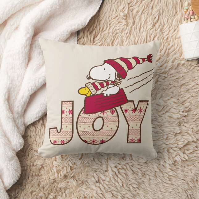 Cojín Decorativo Cacahuetes | Snoopy & Woodstock Joy Sled Ride (Manta)