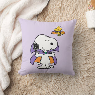 Cojín Decorativo Cacahuetes Snoopy Woodstock Vampiro Halloween